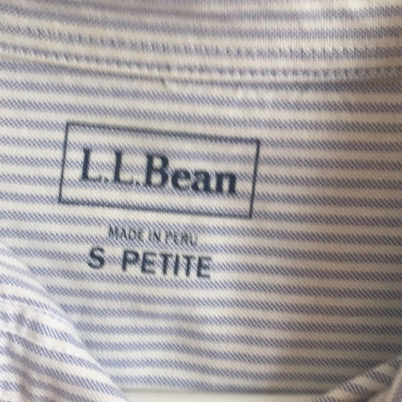 LL Bean Small Petite Button Down Shirt - Picture 2 of 4